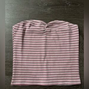 Full Tilt Pink and White Striped Top